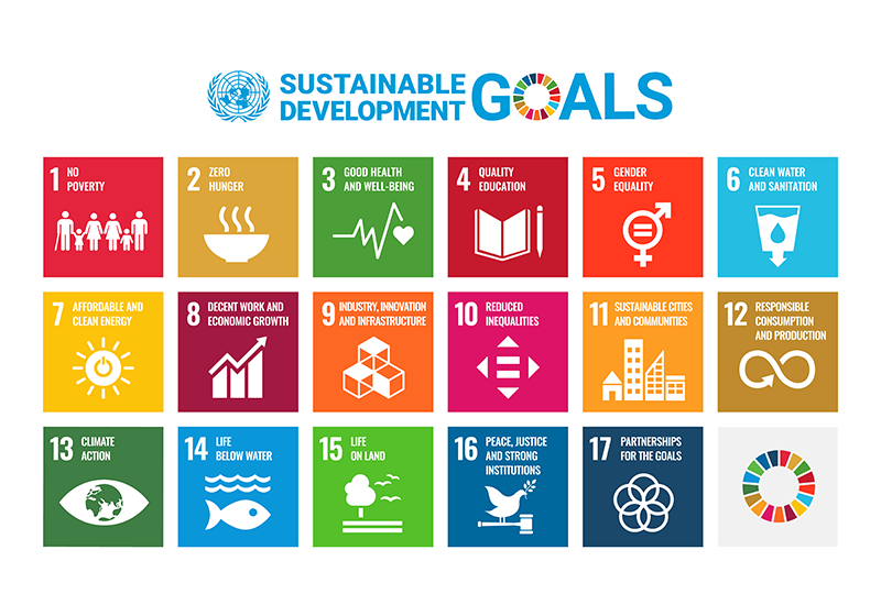 Illustration of the UN Sustainable Development Goals